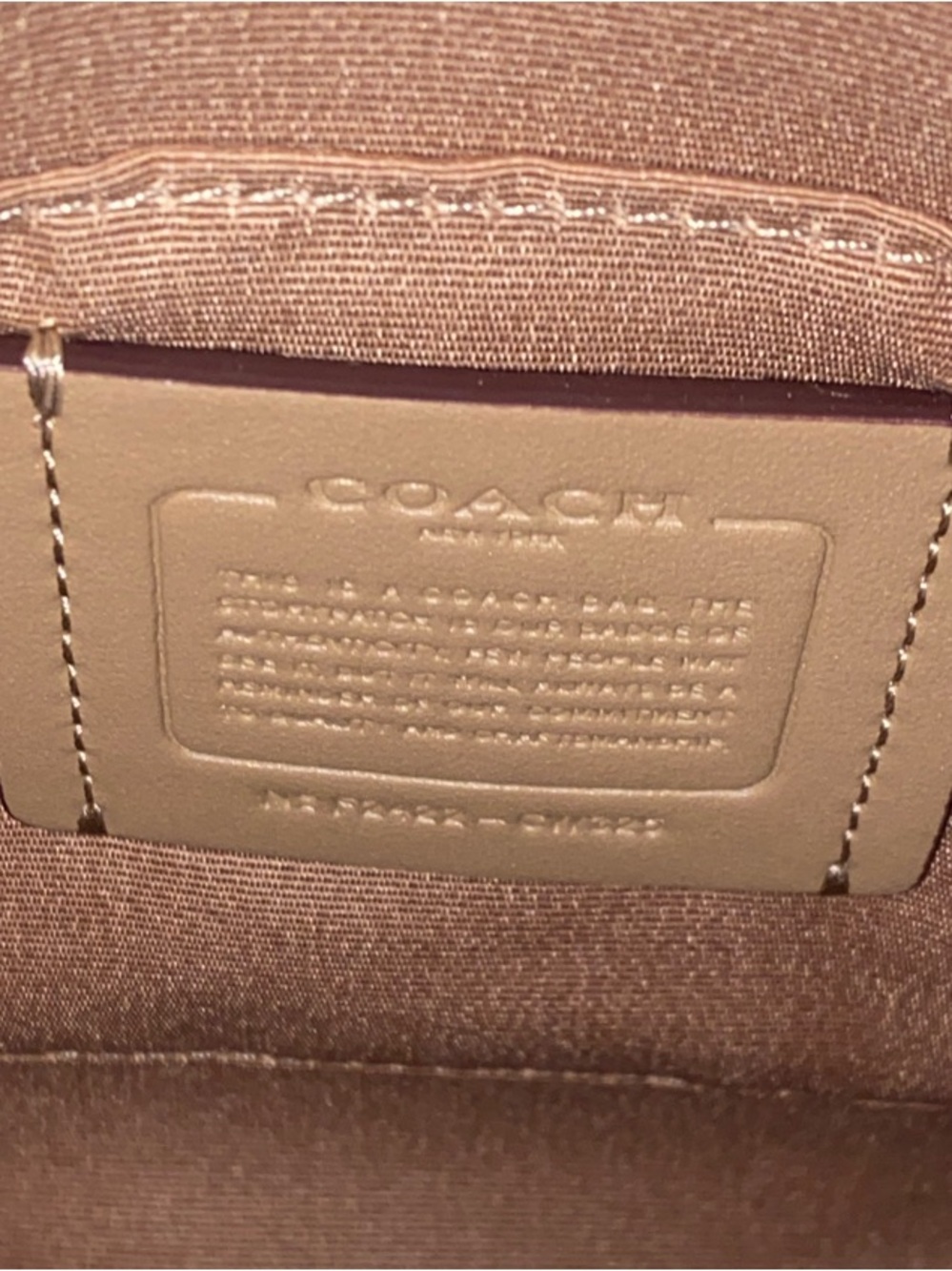 GUC Coach Cream Signature Crossbody Bag with Gold Hardware - Picture 10 of 10